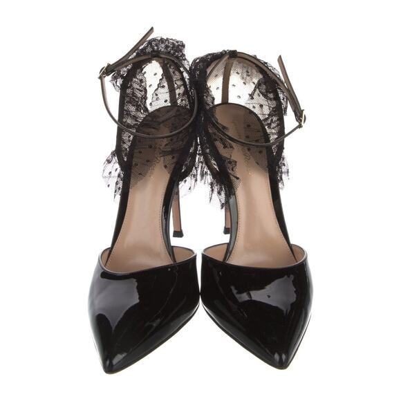 ❤️Gianvito Rossi Patent Leather Lace Pumps❤️ - Picture 3 of 5